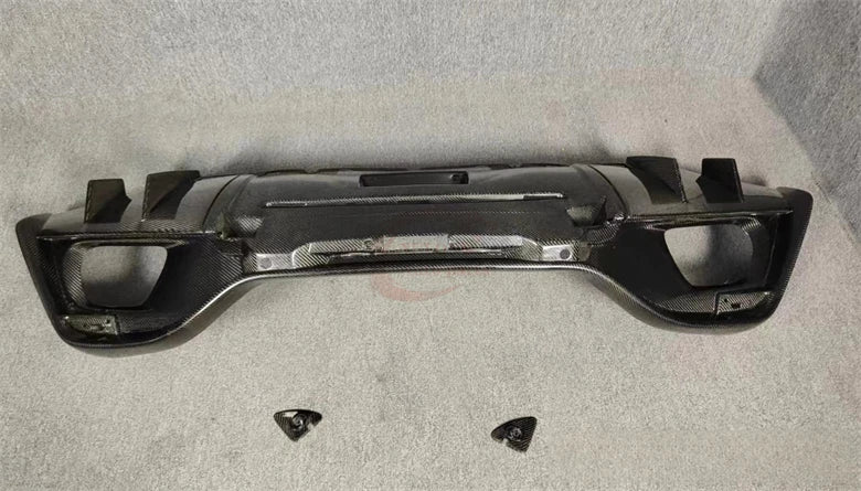 Perfect Fit For Aston Martin Vantage upgrade TM Style Real Dry Carbon Fiber Rear Bumper Lip Rear Diffuser bodykit