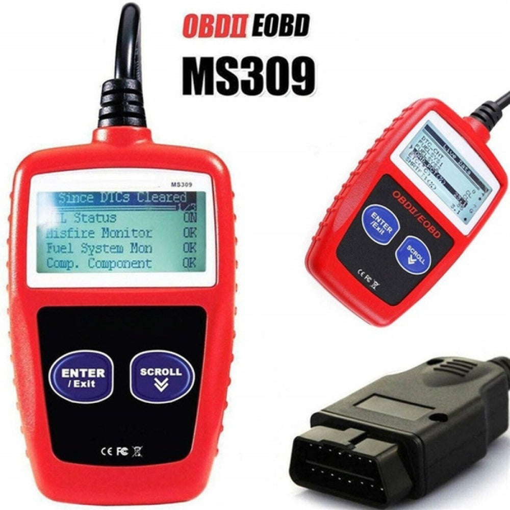 MS309 OBDII Automobile Fault Detector Automotive Diagnostic Tools Reading Card Car Repairing Auto Diagnostic Tool - Premium Automotive from Rapidvehicles - Just $36.99! Shop now at Rapidvehicles