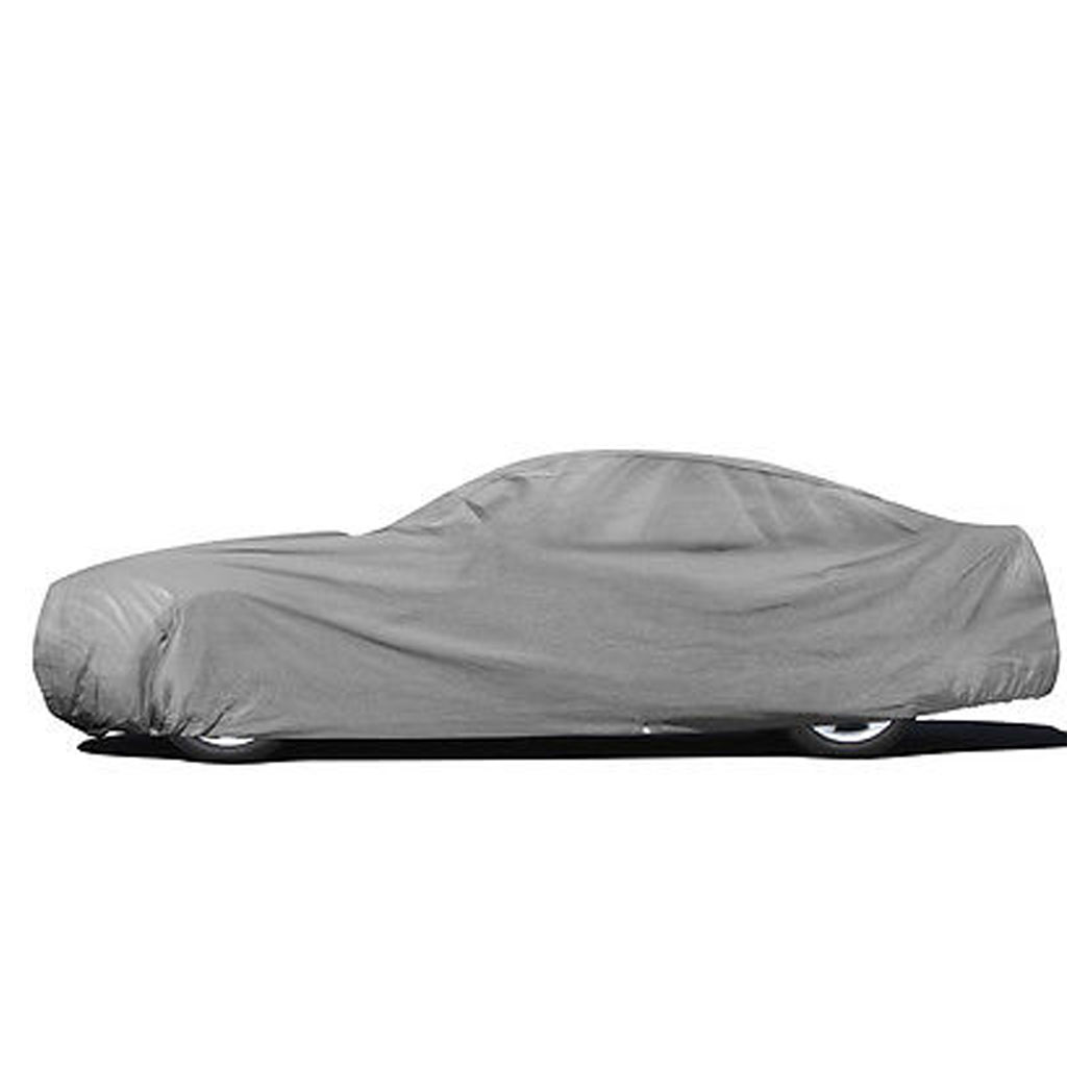 Weatherproof PEVA Car Protective Cover with Reflective Light Silver Gray XXL - Premium Automotive from Rapidvehicles - Just $51.99! Shop now at Rapidvehicles