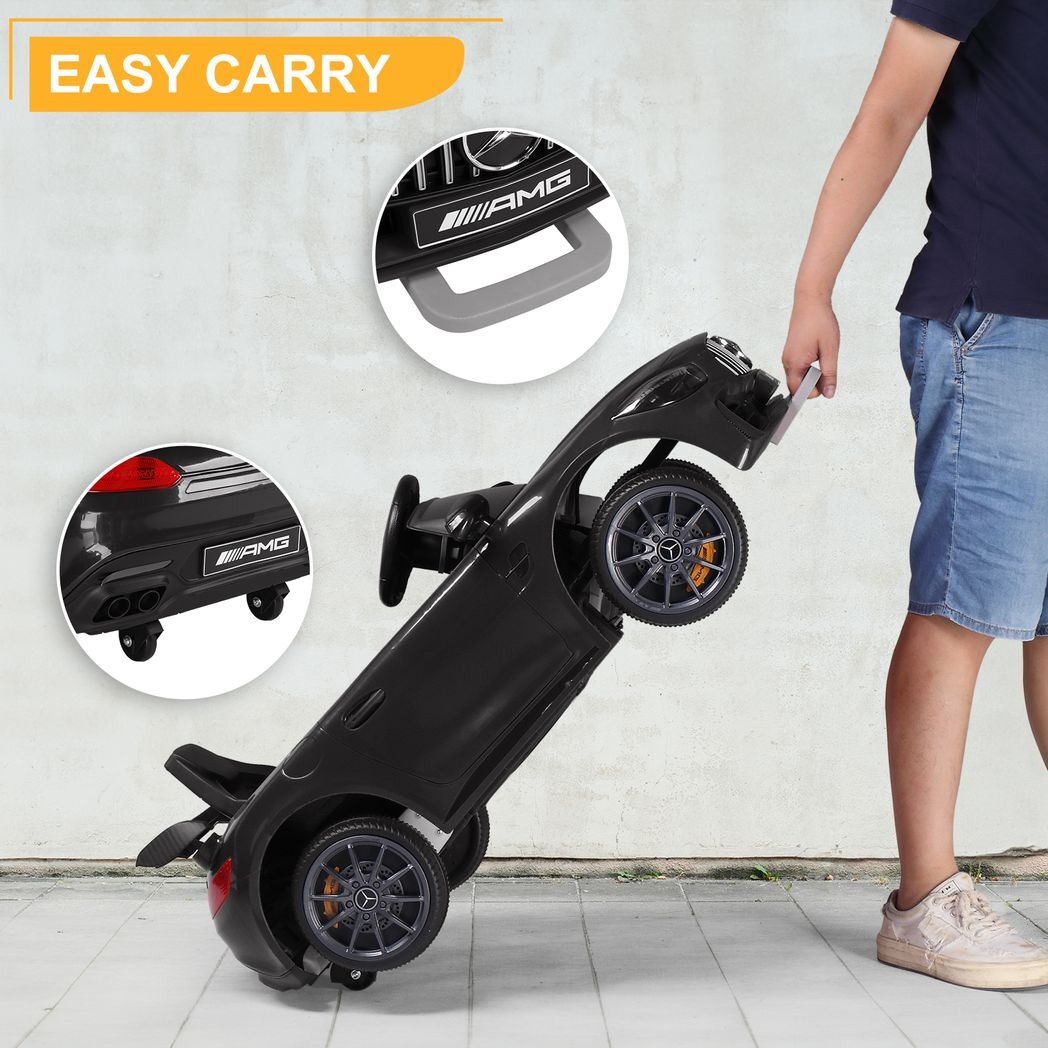 LEADZM Dual Drive 12V 4.5Ah with 2.4G Remote Control Mercedes-Benz Sports Car Black - Premium Baby & Children from Rapidvehicles - Just $185.94! Shop now at Rapidvehicles