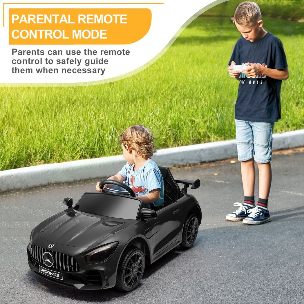 LEADZM Dual Drive 12V 4.5Ah with 2.4G Remote Control Mercedes-Benz Sports Car Black - Premium Baby & Children from Rapidvehicles - Just $185.94! Shop now at Rapidvehicles