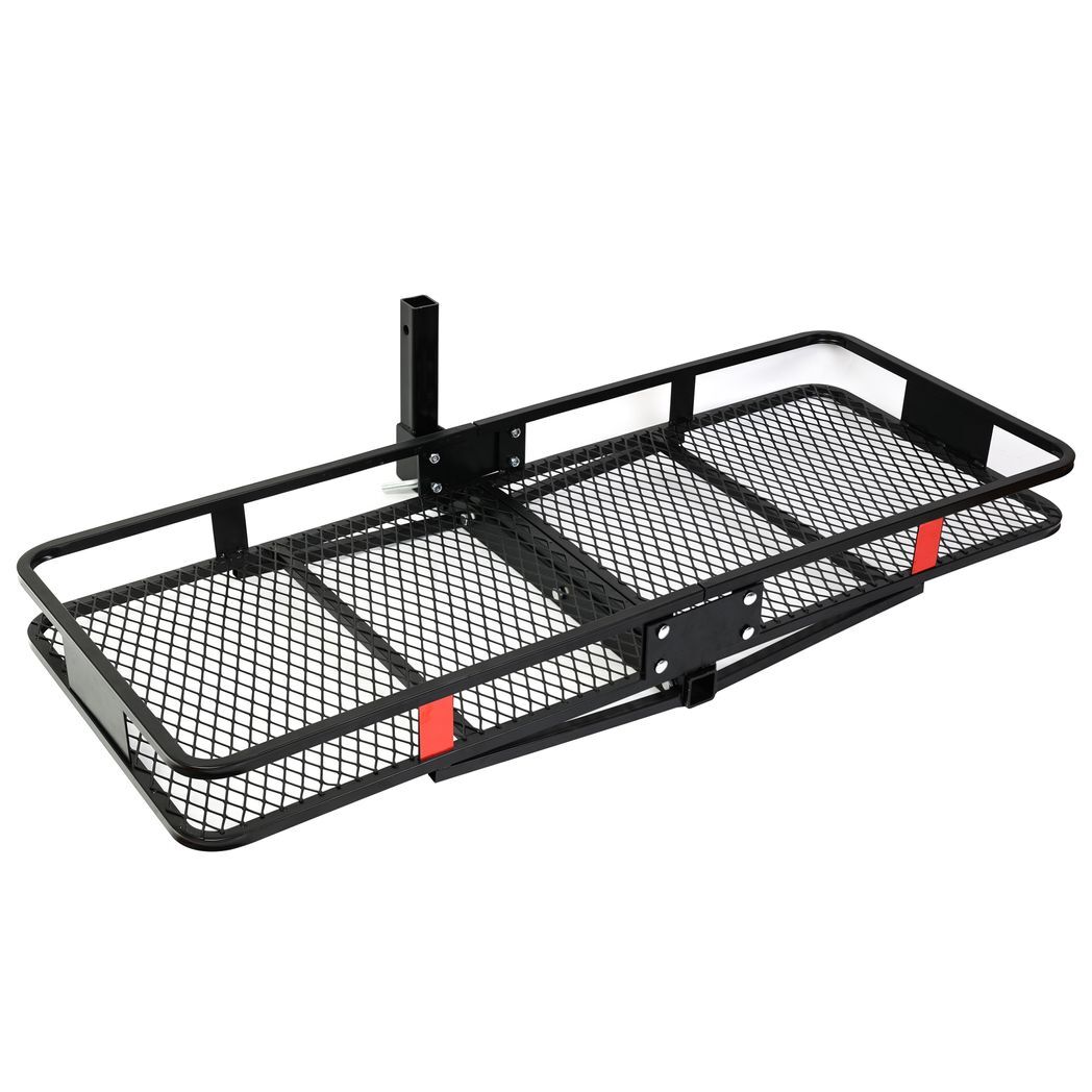 60" x 24" x 6" Cargo Carrier 2 Inch Folding Angled Shank Luggage Basket - Premium Automotive from Rapidvehicles - Just $201.99! Shop now at Rapidvehicles