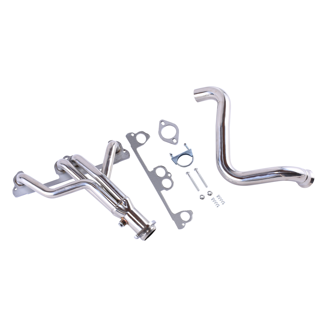 Jeep Wrangler TJ 1997-1999 2.5L L4 Stainless Manifold Header w/ Downpipe MT001057 - Premium Automotive from Rapidvehicles - Just $185.99! Shop now at Rapidvehicles