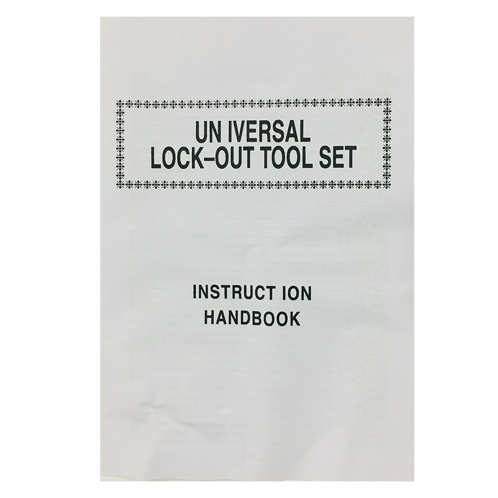 Car Door Lock Out Emergency Open Unlock Key Tools Kit  ?Excluding    Air Pump? - Premium Automotive from Rapidvehicles - Just $48.99! Shop now at Rapidvehicles