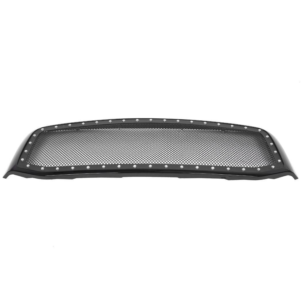 ABS Plastic Car Front Bumper Grille for 2006-2008 Dodge RAM 1500/2007-2009 Doge RAM 2500/3500 ABS Plastic Stainless Steel Coating with Rivet QH-CH-001 Black - Premium Automotive from Rapidvehicles - Just $167.99! Shop now at Rapidvehicles