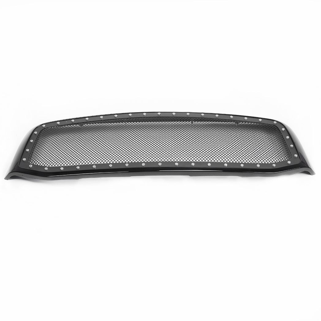 ABS Plastic Car Front Bumper Grille for 2006-2008 Dodge RAM 1500/2007-2009 Doge RAM 2500/3500 ABS Plastic Stainless Steel Coating with Rivet QH-CH-001 Black - Premium Automotive from Rapidvehicles - Just $167.99! Shop now at Rapidvehicles