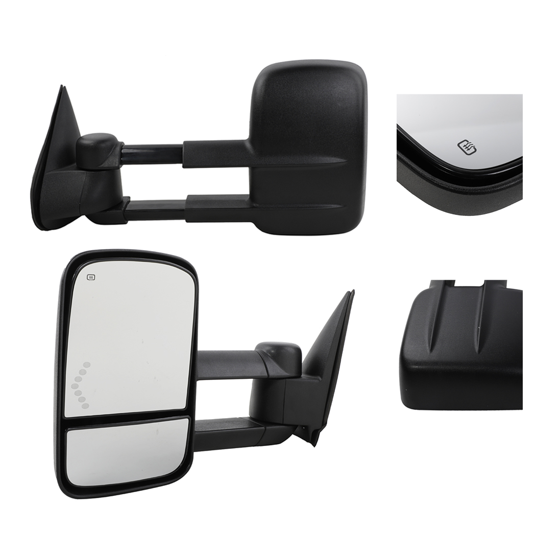 Power Heated LED Arrow Tow Mirrors For 2003-2006 Chevrolet Silverado GMC Sierra - Premium Automotive from Rapidvehicles - Just $137.99! Shop now at Rapidvehicles