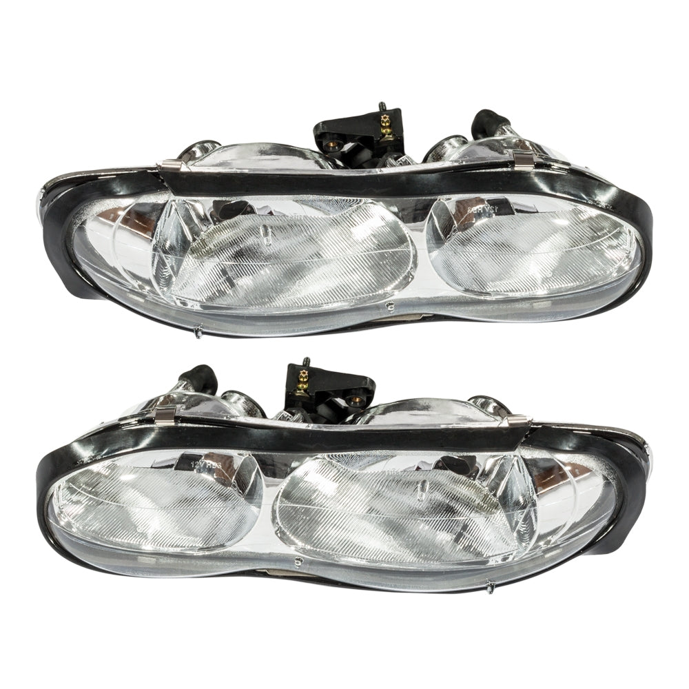 2pcs Front Left Right Car Headlights for Chevy Camaro 1998-2002 Chrome Housing & Clear Lens - Premium Automotive from Rapidvehicles - Just $126.99! Shop now at Rapidvehicles