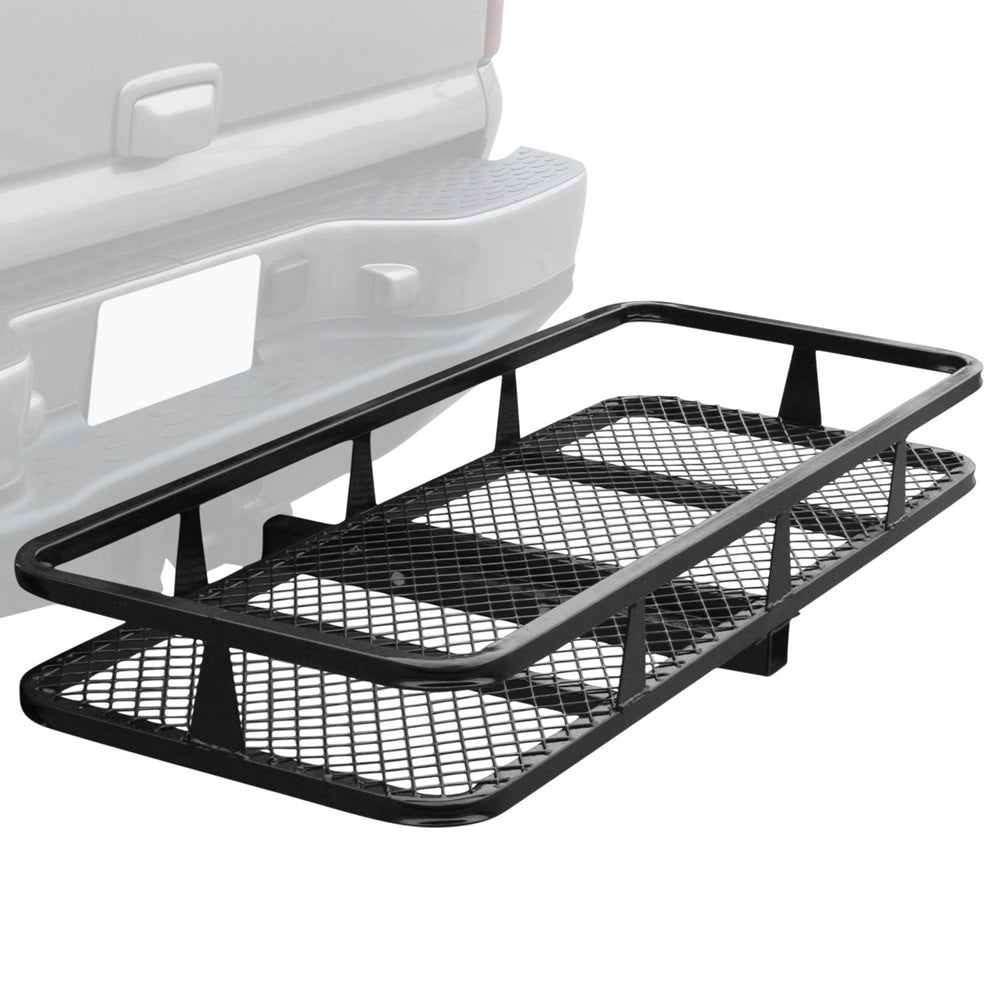 Hitch Mounted Folding Cargo Carrier Black - Premium Automotive from Rapidvehicles - Just $169.99! Shop now at Rapidvehicles