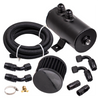 Baffled Engine Oil Catch Can 0.75L Twin Port AN10 + 3M Hose Fitting Kit Universal - Premium Automotive from Rapidvehicles - Just $137.99! Shop now at Rapidvehicles