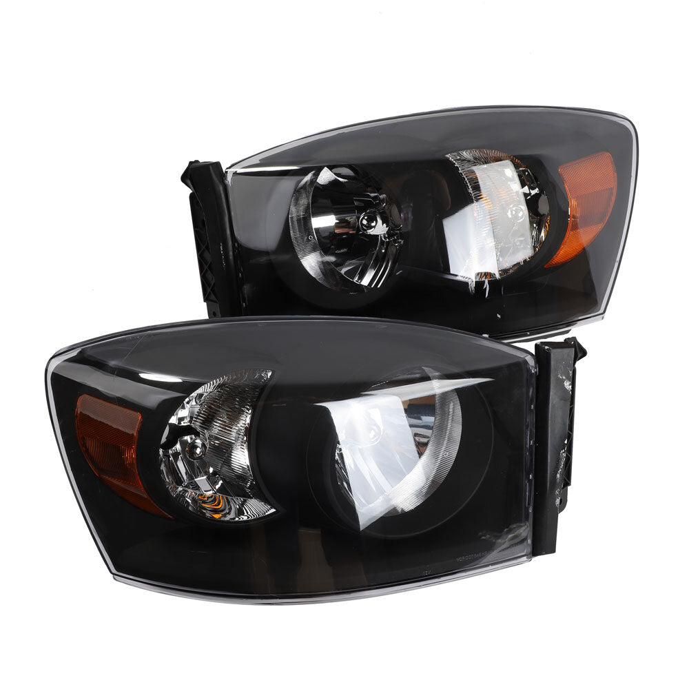 2pcs Front Left Right Headlights for Dodge RAM 1500 2006-2008/Dodge RAM 2500 3500 2006-2009 Black - Premium Automotive from Rapidvehicles - Just $169.99! Shop now at Rapidvehicles