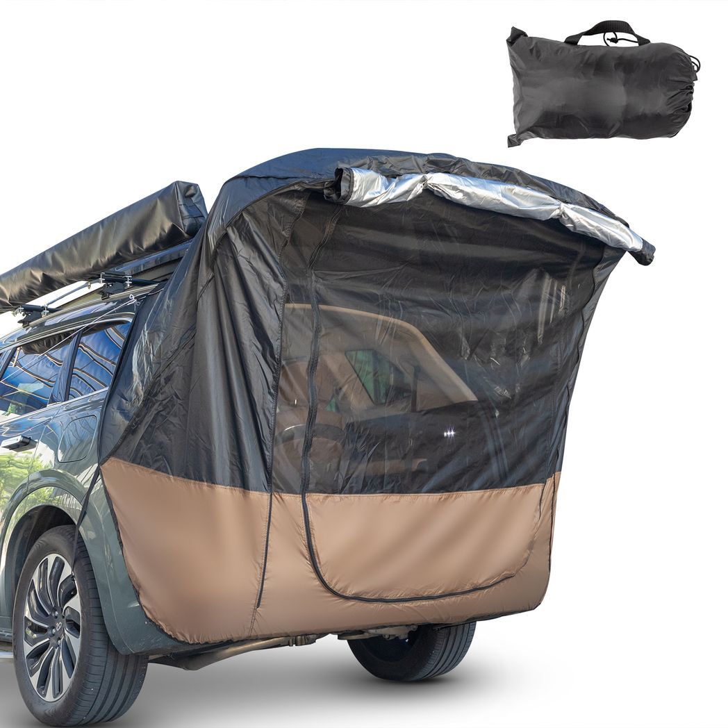 Black Car Travel Tent Awning Small Car - Premium Automotive from Rapidvehicles - Just $51.99! Shop now at Rapidvehicles