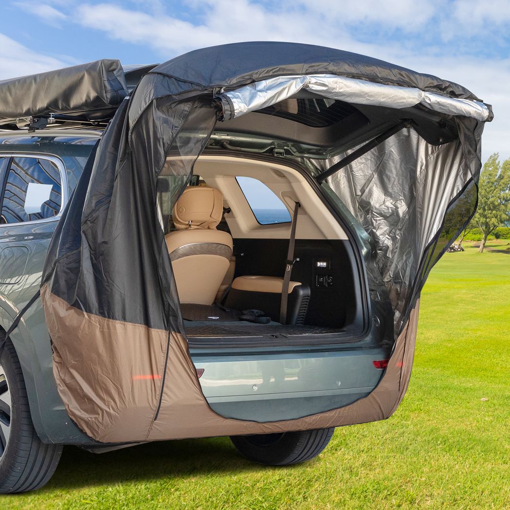 Black Car Travel Tent Awning Small Car - Premium Automotive from Rapidvehicles - Just $51.99! Shop now at Rapidvehicles