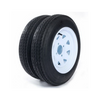 2x tires Trailer Tires & B =4 Ply Construction Painted White 780 Lbs - Premium Automotive from Rapidvehicles - Just $171.99! Shop now at Rapidvehicles