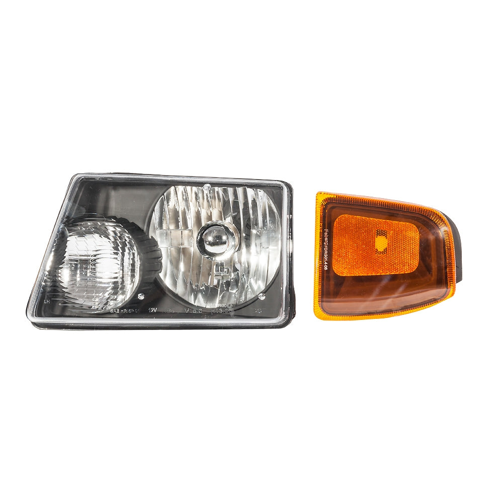 4pcs Front Left Right Car Headlights   Corner Signal Lamps for Ford Ranger 2001-2011 Black Housing & Clear Lens - Premium Automotive from Rapidvehicles - Just $106.99! Shop now at Rapidvehicles