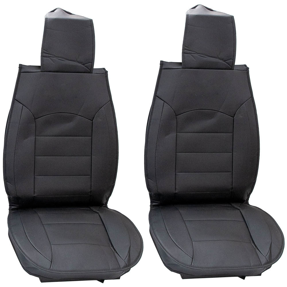 Front 5-Seat Car SUV Auto Leather Seat Covers Cushion for Toyota Universal - Premium Automotive from Rapidvehicles - Just $132.99! Shop now at Rapidvehicles