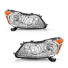 For 08-12 honda accord sedan chrome housing amber corner headlight head lamps - Premium Automotive from Rapidvehicles - Just $153.99! Shop now at Rapidvehicles