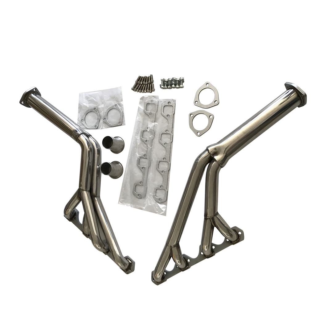 Exhaust Manifold 1.5" Primary Tube, 2.5" Collector 64-70 Tri-Y, Full Length, Steel, Ceramic Coated Headers for Ford Mercury, Mustang, Cougar, 260, 289, 302, Pair AGS0098 - Premium Automotive from Rapidvehicles - Just $117.99! Shop now at Rapidvehicles