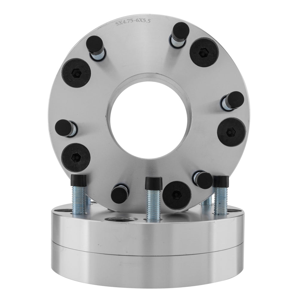 4* 50mm 5x4.75 TO 6x5.5 Wheel Spacers Adapter 74mm 12X1.5 for Chevrolet Corvette - Premium Automotive from Rapidvehicles - Just $160.99! Shop now at Rapidvehicles