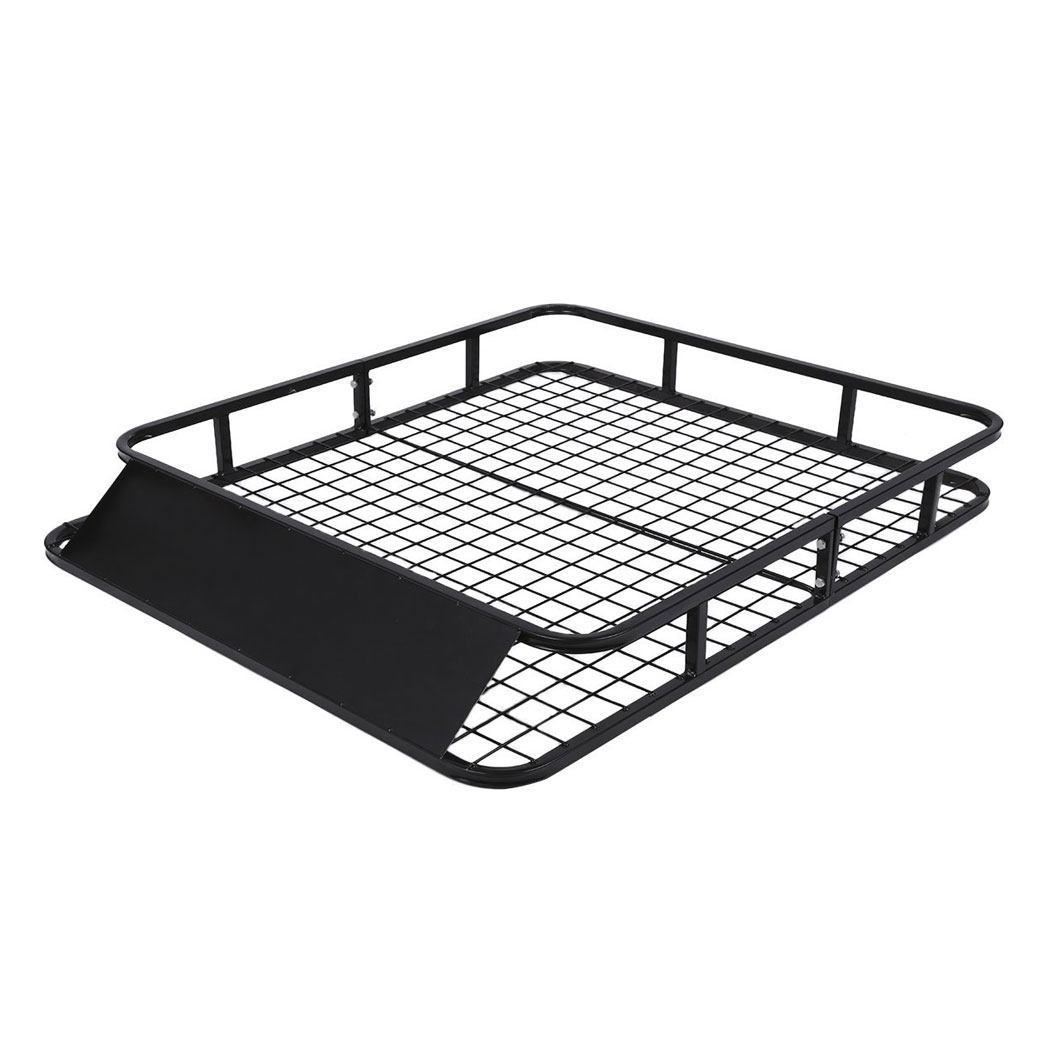 48" x 40" Universal Roof Rack Car Top Cargo Basket Black - Premium Automotive from Rapidvehicles - Just $167.99! Shop now at Rapidvehicles