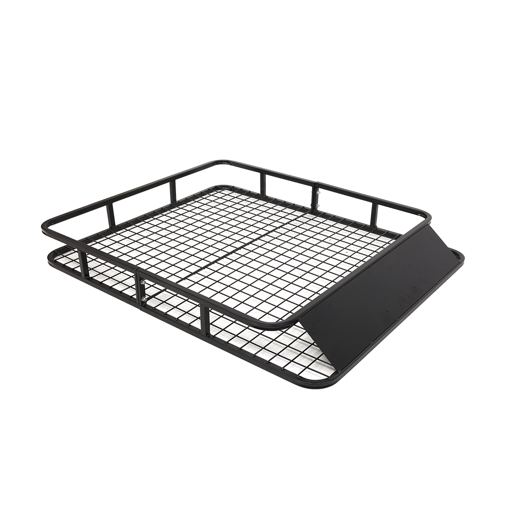 48" x 40" Universal Roof Rack Car Top Cargo Basket Black - Premium Automotive from Rapidvehicles - Just $167.99! Shop now at Rapidvehicles