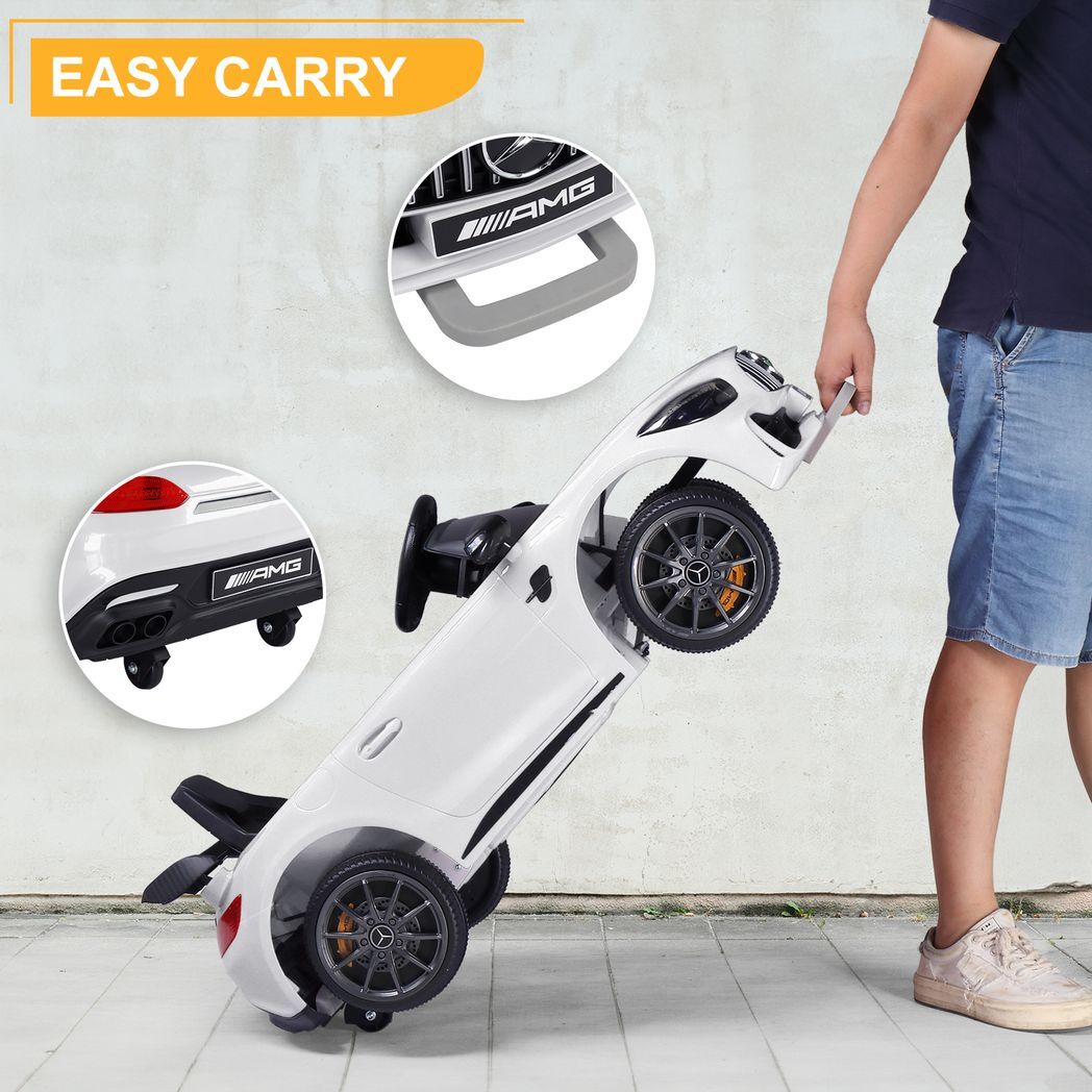 LEADZM Dual Drive 12V 4.5Ah with 2.4G Remote Control Mercedes-Benz Sports Car White - Premium Baby & Children from Rapidvehicles - Just $185.94! Shop now at Rapidvehicles