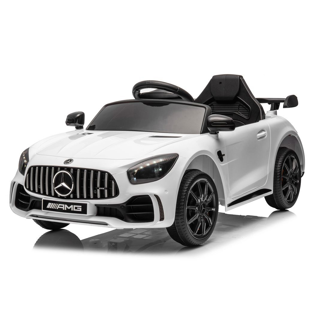 LEADZM Dual Drive 12V 4.5Ah with 2.4G Remote Control Mercedes-Benz Sports Car White - Premium Baby & Children from Rapidvehicles - Just $185.94! Shop now at Rapidvehicles