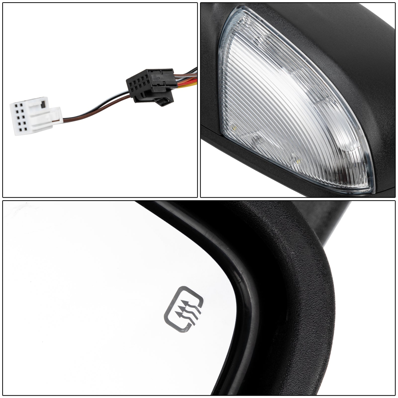 Fits 2009-2012 Dodge Ram 1500 LED Signal Power Heated Foldable Side Mirrors Pair - Premium Automotive from Rapidvehicles - Just $249.99! Shop now at Rapidvehicles