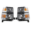 2pcs Front Left Right Car Headlights for Chevy Silverado 1500 2014-2015 Models Only Chrome Housing & Amber Reflector - Premium Automotive from Rapidvehicles - Just $436.99! Shop now at Rapidvehicles