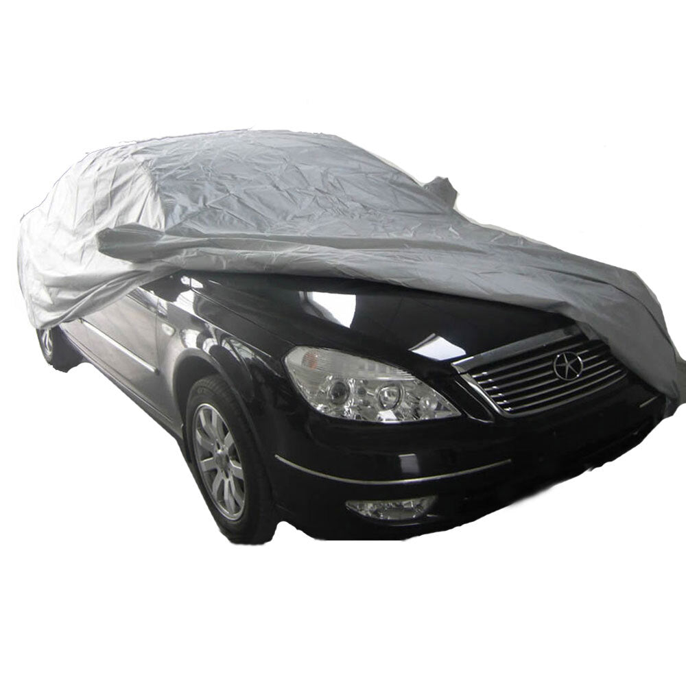 Weatherproof PEVA Car Protective Cover with Reflective Light Silver Gray L - Premium Automotive from Rapidvehicles - Just $45.99! Shop now at Rapidvehicles