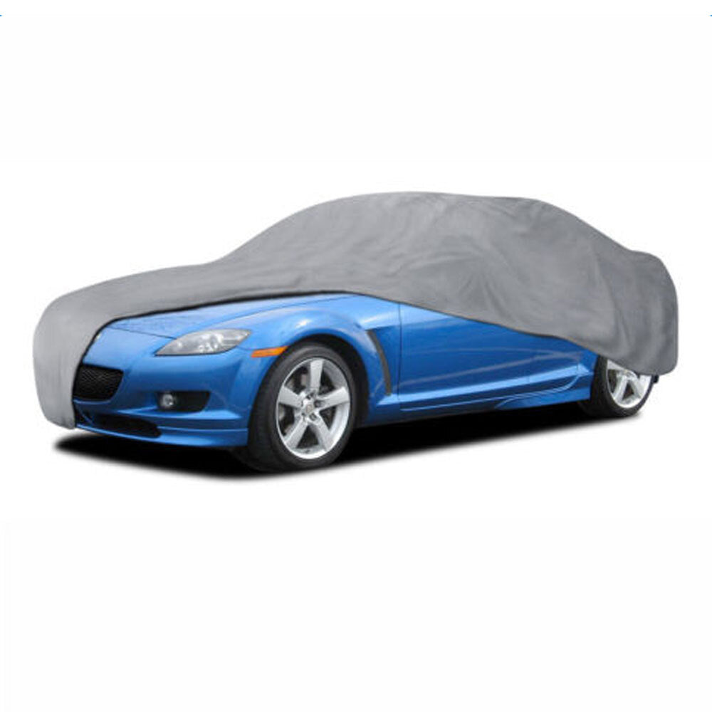 Weatherproof PEVA Car Protective Cover with Reflective Light Silver Gray L - Premium Automotive from Rapidvehicles - Just $40.99! Shop now at Rapidvehicles