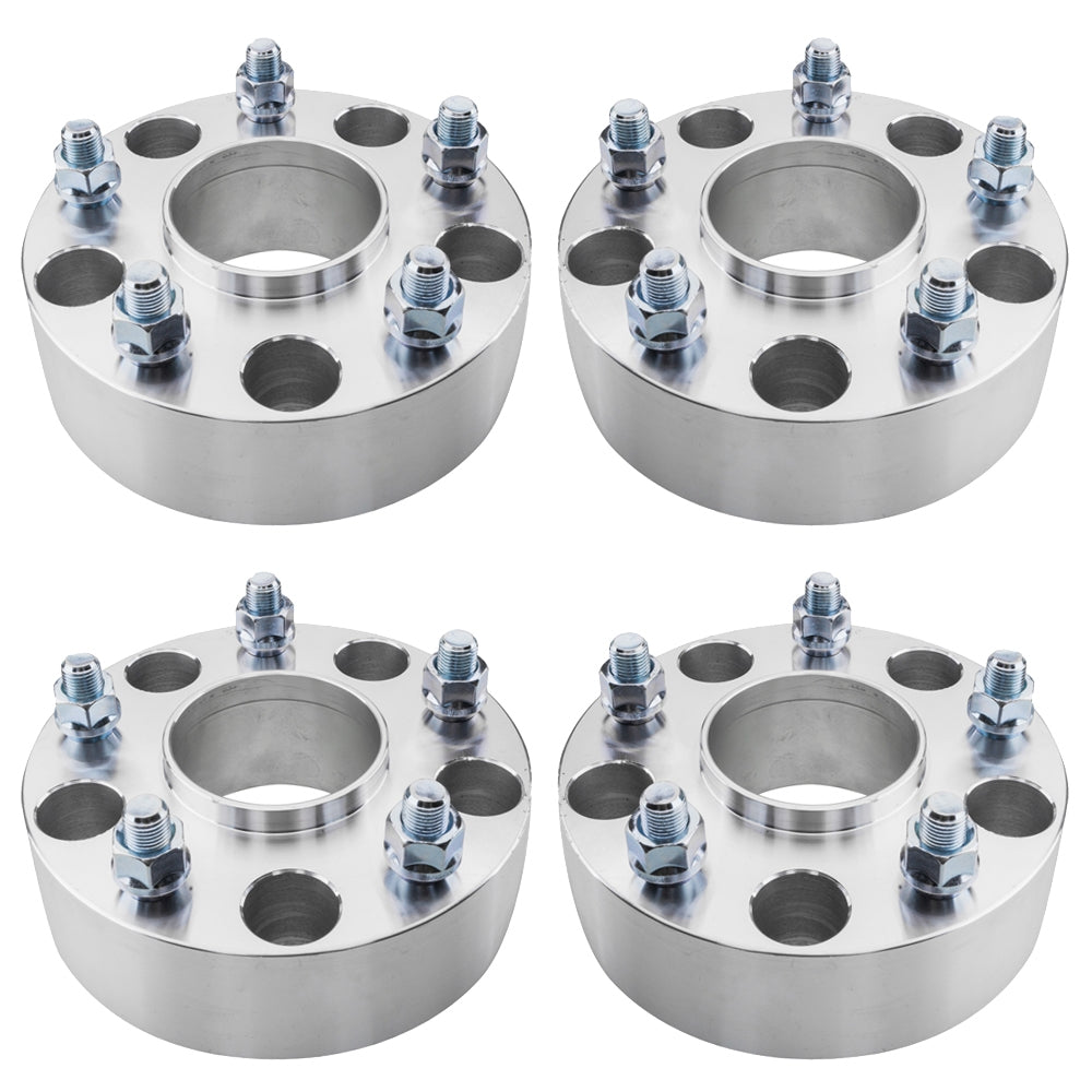 5x5.5 Silver 2" Hub Centric Wheel Spacers 77.8mm 9/16 Lug *4 For Dodge Ram - Premium Automotive from Rapidvehicles - Just $151.99! Shop now at Rapidvehicles