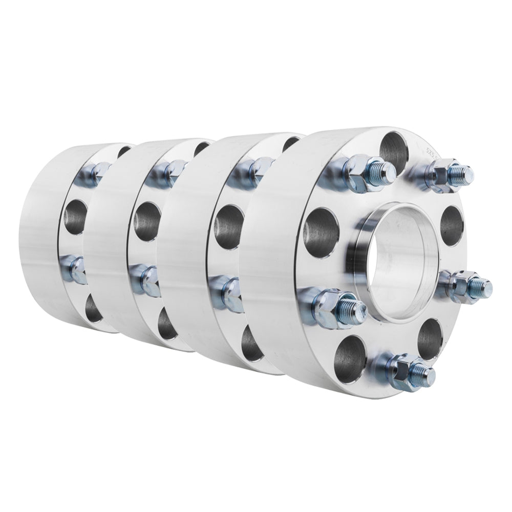 5x5.5 Silver 2" Hub Centric Wheel Spacers 77.8mm 9/16 Lug *4 For Dodge Ram - Premium Automotive from Rapidvehicles - Just $151.99! Shop now at Rapidvehicles