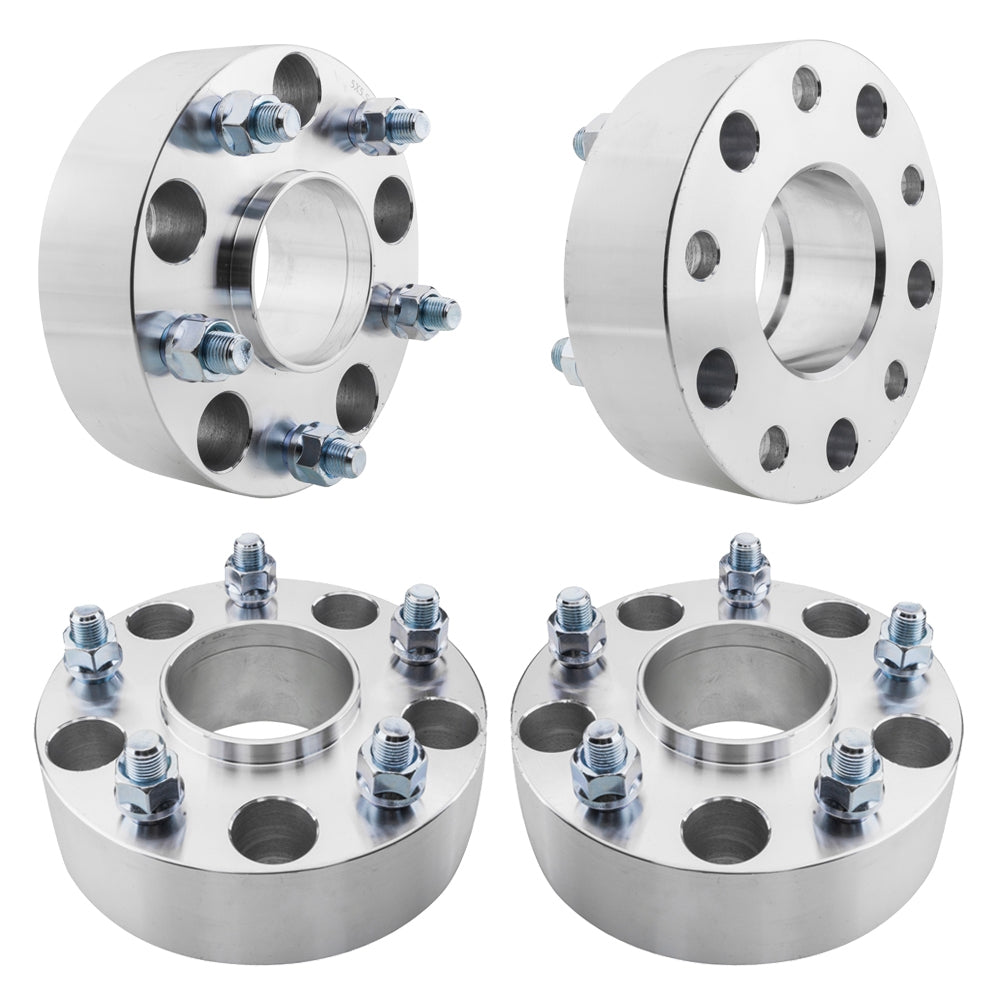 5x5.5 Silver 2" Hub Centric Wheel Spacers 77.8mm 9/16 Lug *4 For Dodge Ram - Premium Automotive from Rapidvehicles - Just $151.99! Shop now at Rapidvehicles