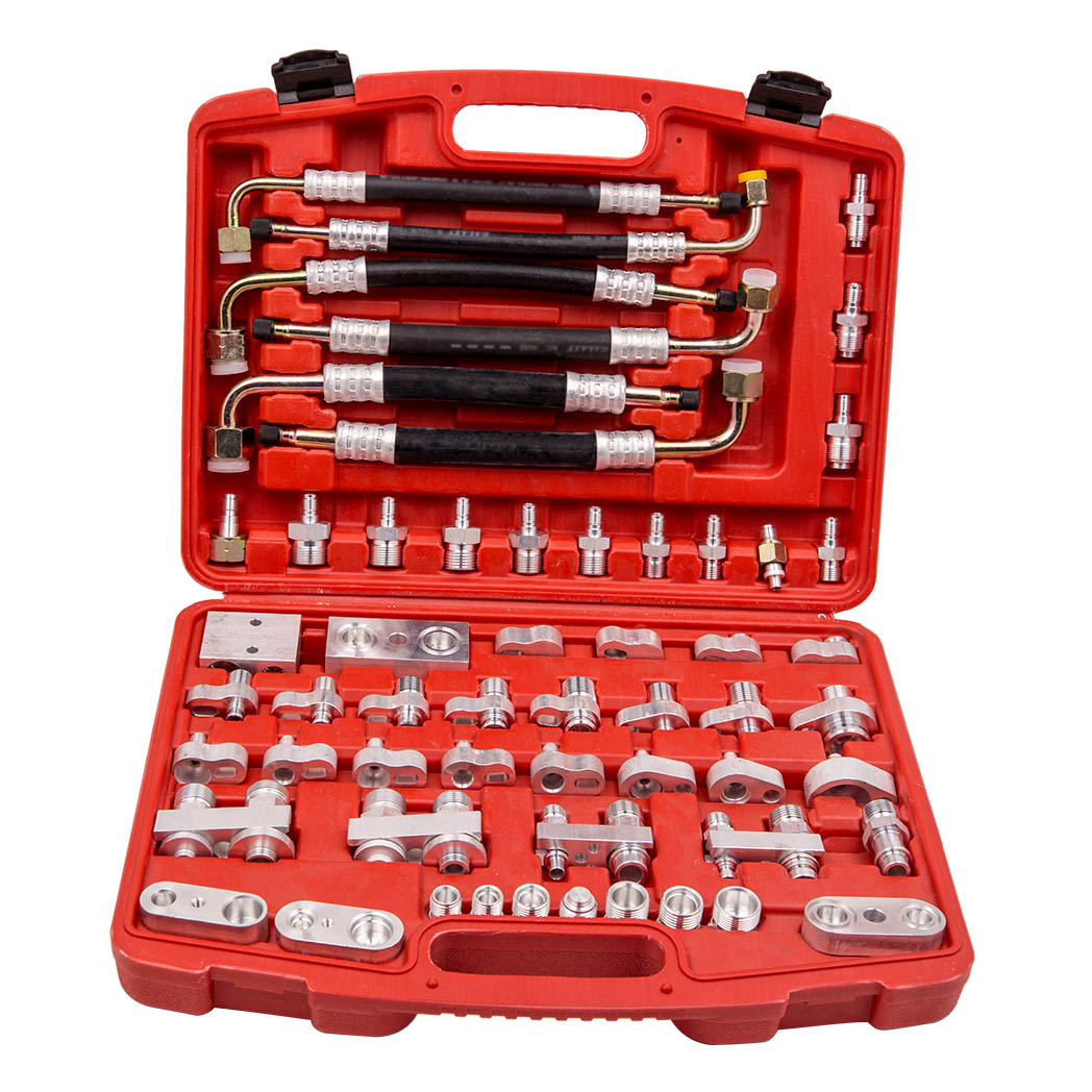 56pcs Car Truck A/C Air Conditioning Compressor Leak Detector Tester Adaptor Tool Kit - Premium Automotive from Rapidvehicles - Just $157.99! Shop now at Rapidvehicles