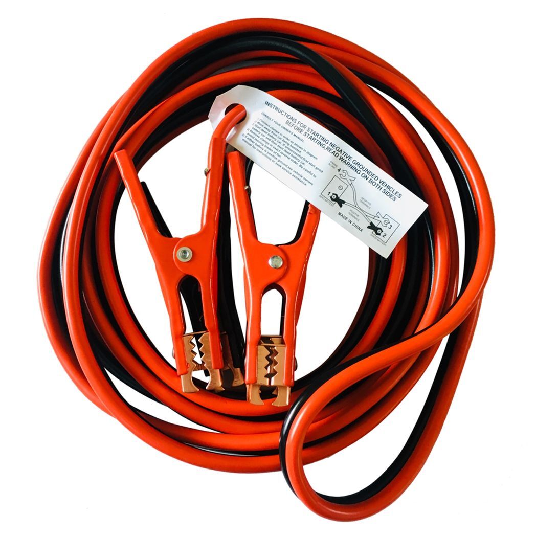 20 FT 4 Gauge Battery Jumper Heavy Duty Power Booster Cable Emergency Car Truck 500 AMP - Premium Automotive from Rapidvehicles - Just $32.99! Shop now at Rapidvehicles