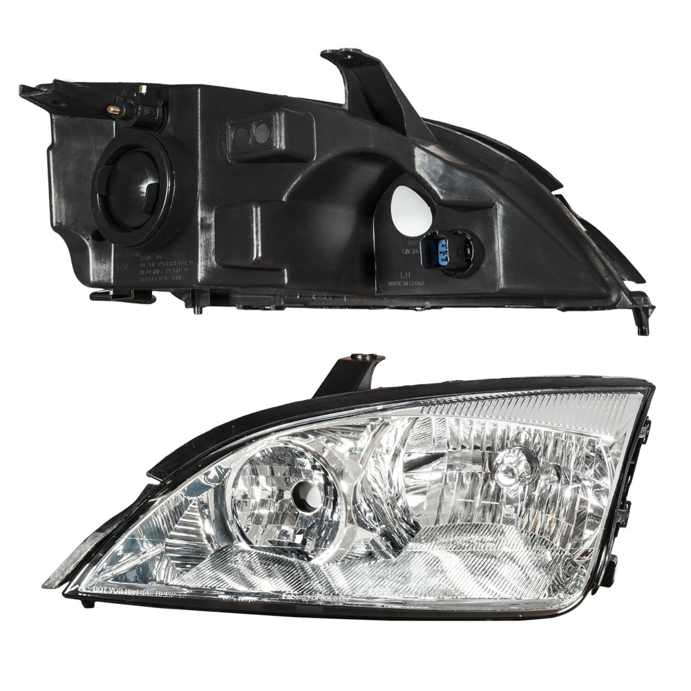 2pcs Front Left Right Car Headlights for Ford Focus Models Only 2005-2007 Chrome Housing & Clear Lens - Premium Automotive from Rapidvehicles - Just $149.99! Shop now at Rapidvehicles