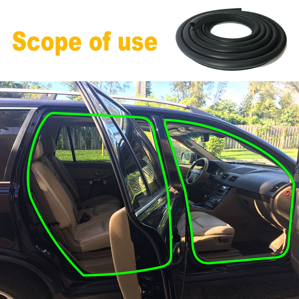 14 ft Anti-noise Rubber Car Door Weatherstrip Body Mounted Front Left or Right - Premium Automotive from Rapidvehicles - Just $50.99! Shop now at Rapidvehicles