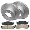 Front Brake Disc Rotors And Ceramic Pads For Dodge Ram 1500 2500 3500 2WD 4WD - Premium Automotive from Rapidvehicles - Just $212.99! Shop now at Rapidvehicles