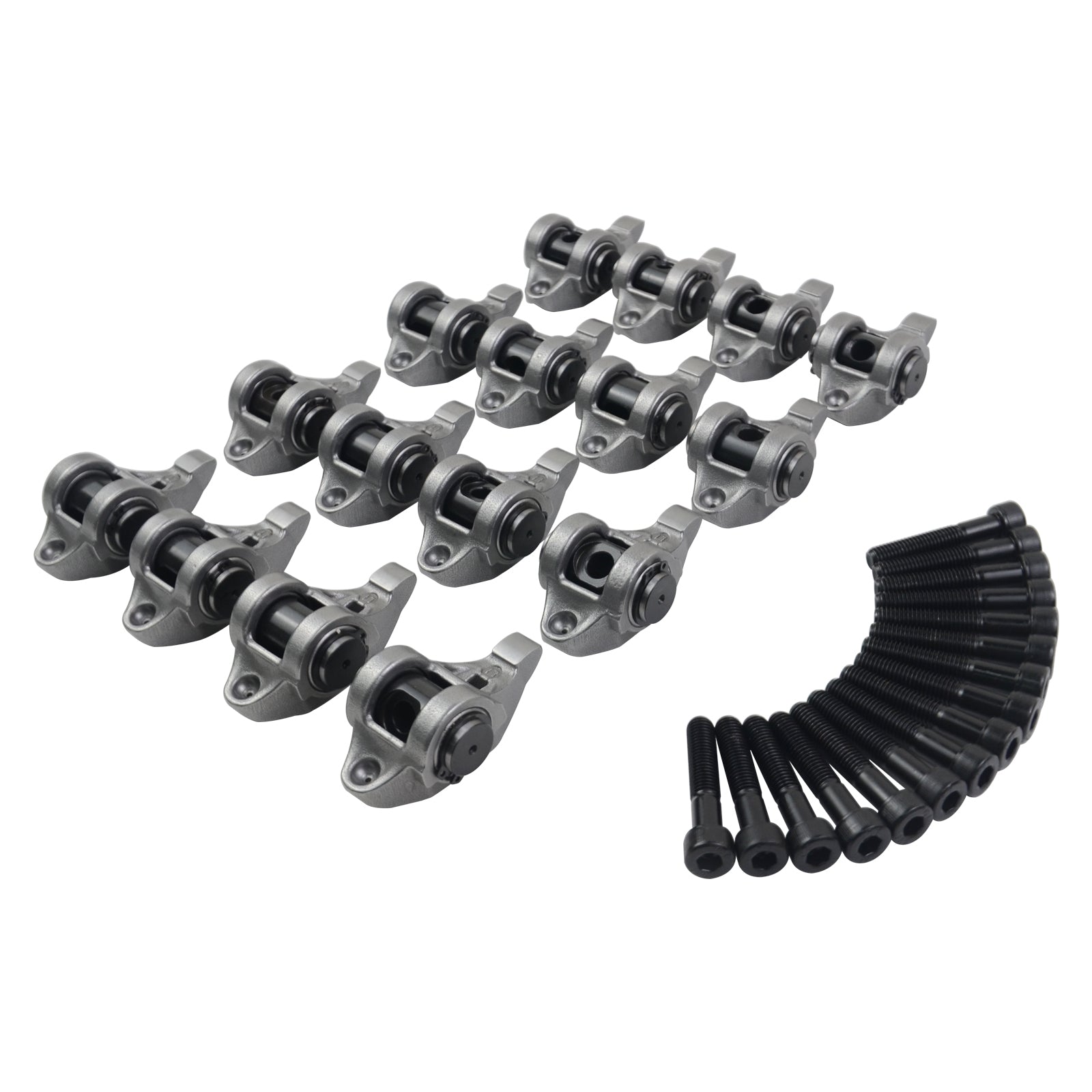 16 Rocker Arms + 16 Bolts Set for Cadillac Escalade Chevrolet Avalanche 1500 Camaro Silverado 1500 Pontiac Firebird GMC Yukon 10214664 12681275 - Premium Automotive from Rapidvehicles - Just $156.99! Shop now at Rapidvehicles