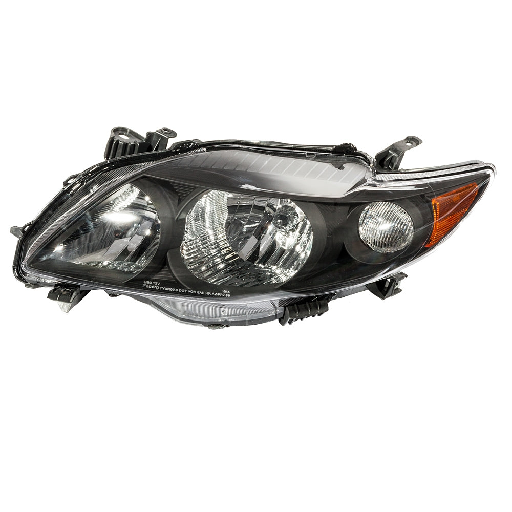 2pcs Front Left Right Car Headlights for Toyota Corolla 2009-2010 Black Housing & Clear Lens - Premium Automotive from Rapidvehicles - Just $127.99! Shop now at Rapidvehicles