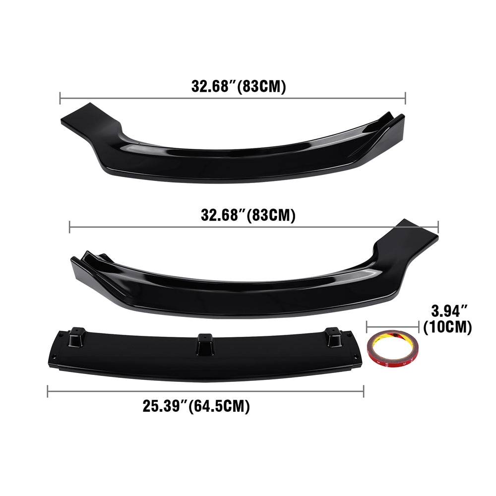 Front Bumper Spoiler Front Lip Body Kit Fit For Ford Fusion Mondeo 2013-2016 - Premium Automotive from Rapidvehicles - Just $57.99! Shop now at Rapidvehicles