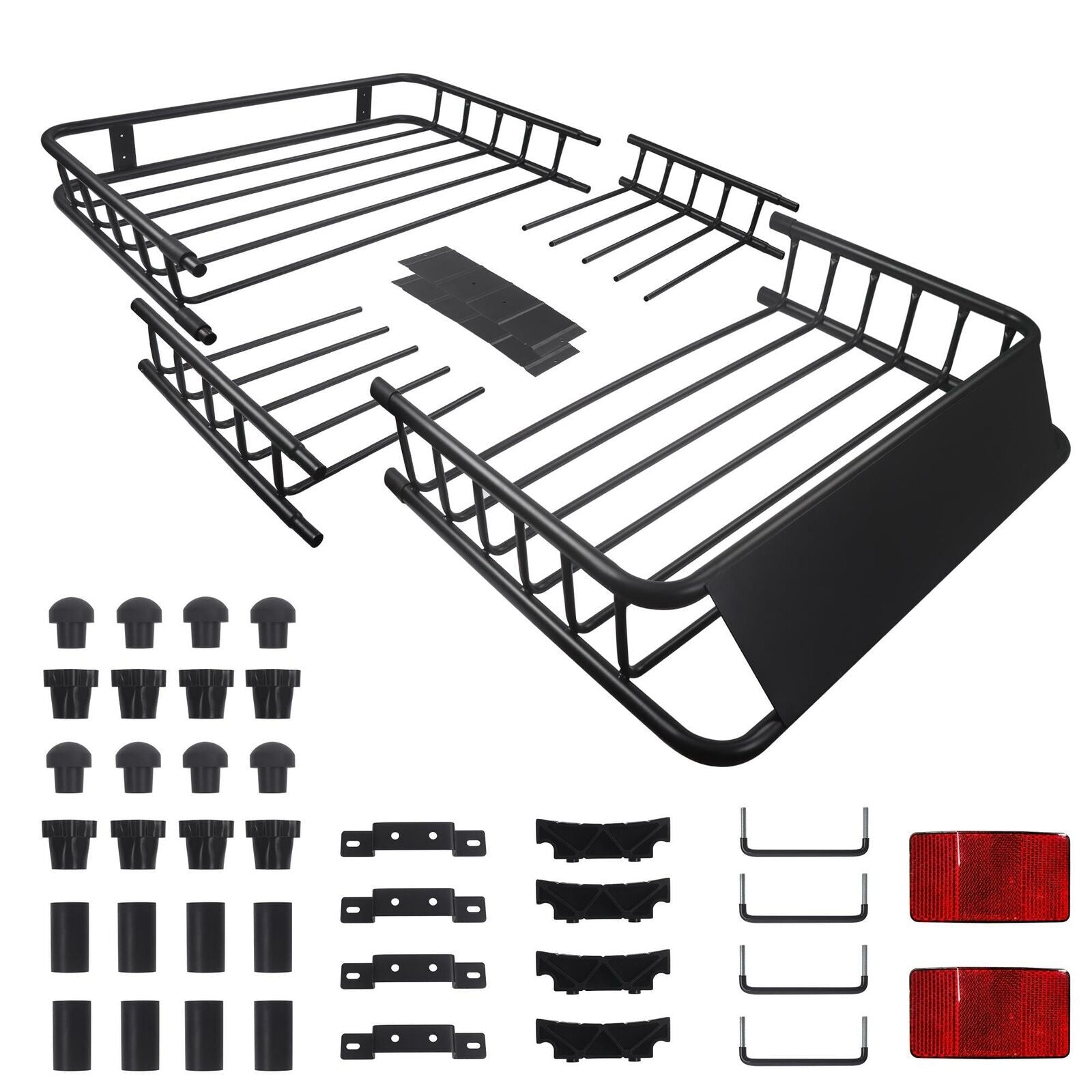 64" Universal Roof Rack w/Extension Cargo SUV Top Luggage Carrier Basket Holder - Premium Automotive from Rapidvehicles - Just $216.99! Shop now at Rapidvehicles