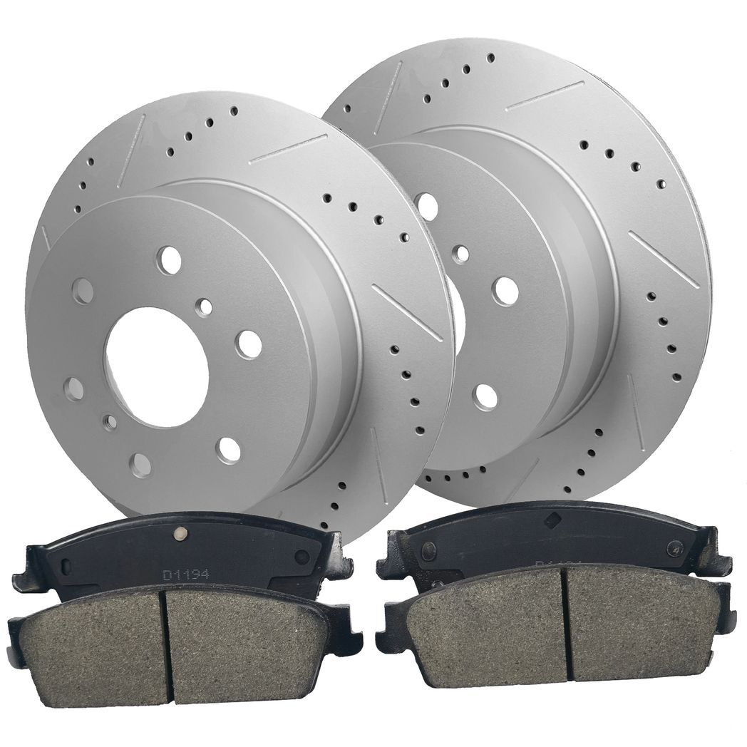 Rear Rotors Brake Pads for Chevrolet GMC Silverado Sierra 1500 Cadillac Escalade - Premium Automotive from Rapidvehicles - Just $135.99! Shop now at Rapidvehicles