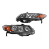 2pcs Front Left Right Headlights for Honda Civic 2006-2011 2dr Coupe Models Only Black - Premium Automotive from Rapidvehicles - Just $160.99! Shop now at Rapidvehicles