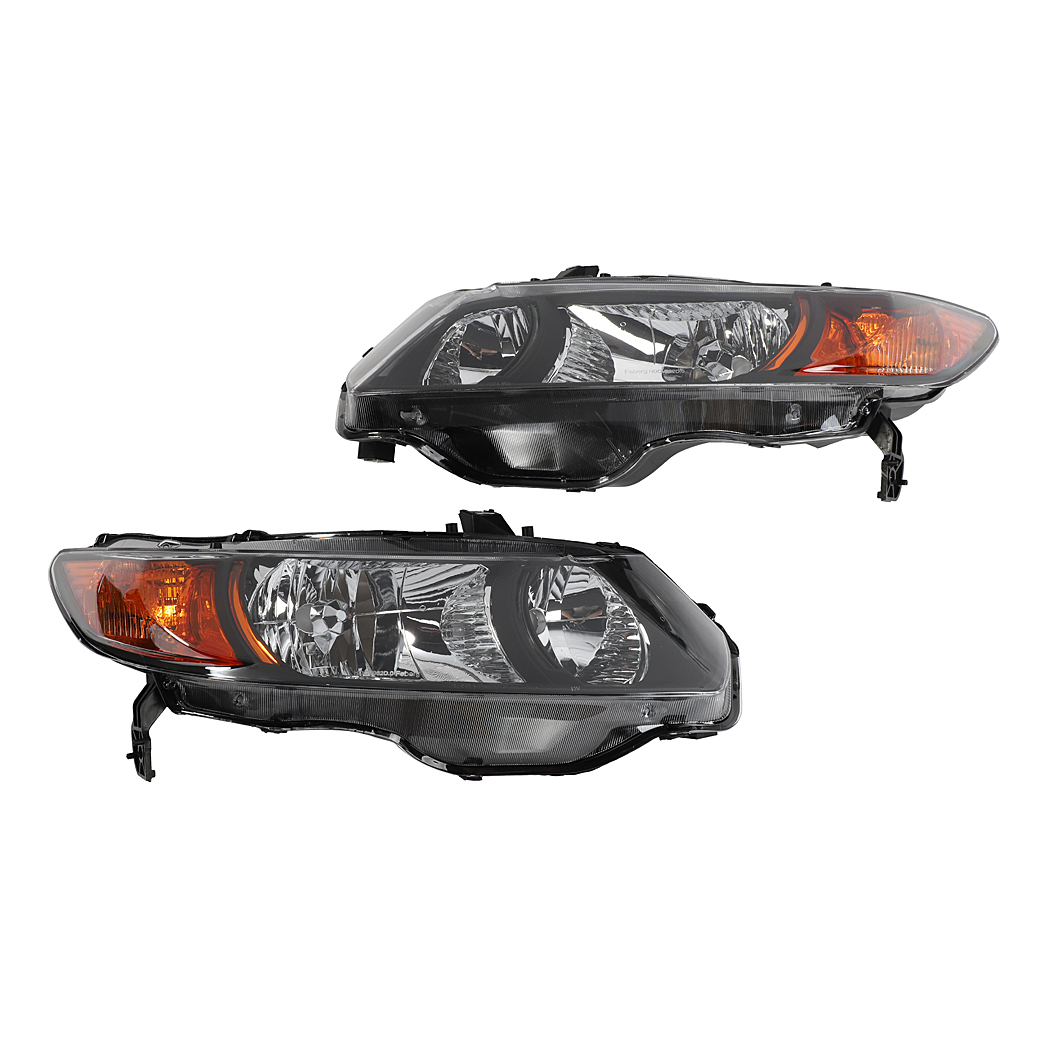 2pcs Front Left Right Headlights for Honda Civic 2006-2011 2dr Coupe Models Only Black - Premium Automotive from Rapidvehicles - Just $160.99! Shop now at Rapidvehicles