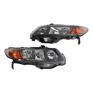 2pcs Front Left Right Headlights for Honda Civic 2006-2011 2dr Coupe Models Only Black - Premium Automotive from Rapidvehicles - Just $160.99! Shop now at Rapidvehicles