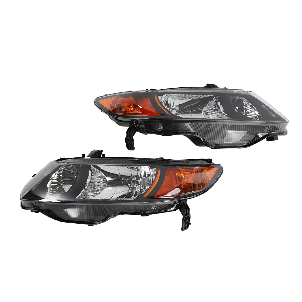 2pcs Front Left Right Headlights for Honda Civic 2006-2011 2dr Coupe Models Only Black - Premium Automotive from Rapidvehicles - Just $160.99! Shop now at Rapidvehicles