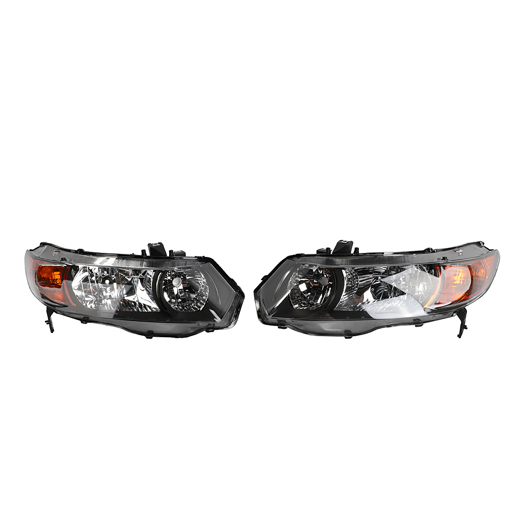 2pcs Front Left Right Headlights for Honda Civic 2006-2011 2dr Coupe Models Only Black - Premium Automotive from Rapidvehicles - Just $160.99! Shop now at Rapidvehicles