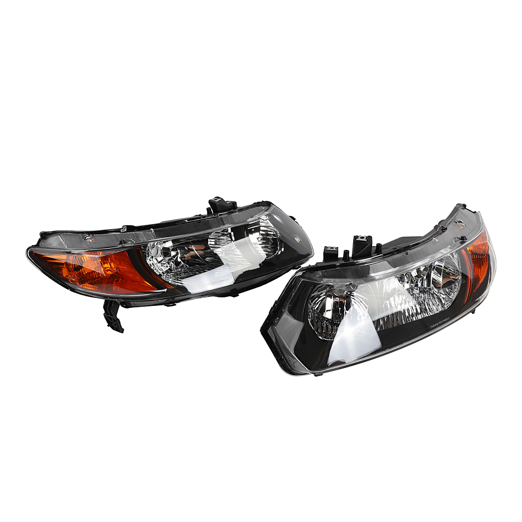 2pcs Front Left Right Headlights for Honda Civic 2006-2011 2dr Coupe Models Only Black - Premium Automotive from Rapidvehicles - Just $160.99! Shop now at Rapidvehicles